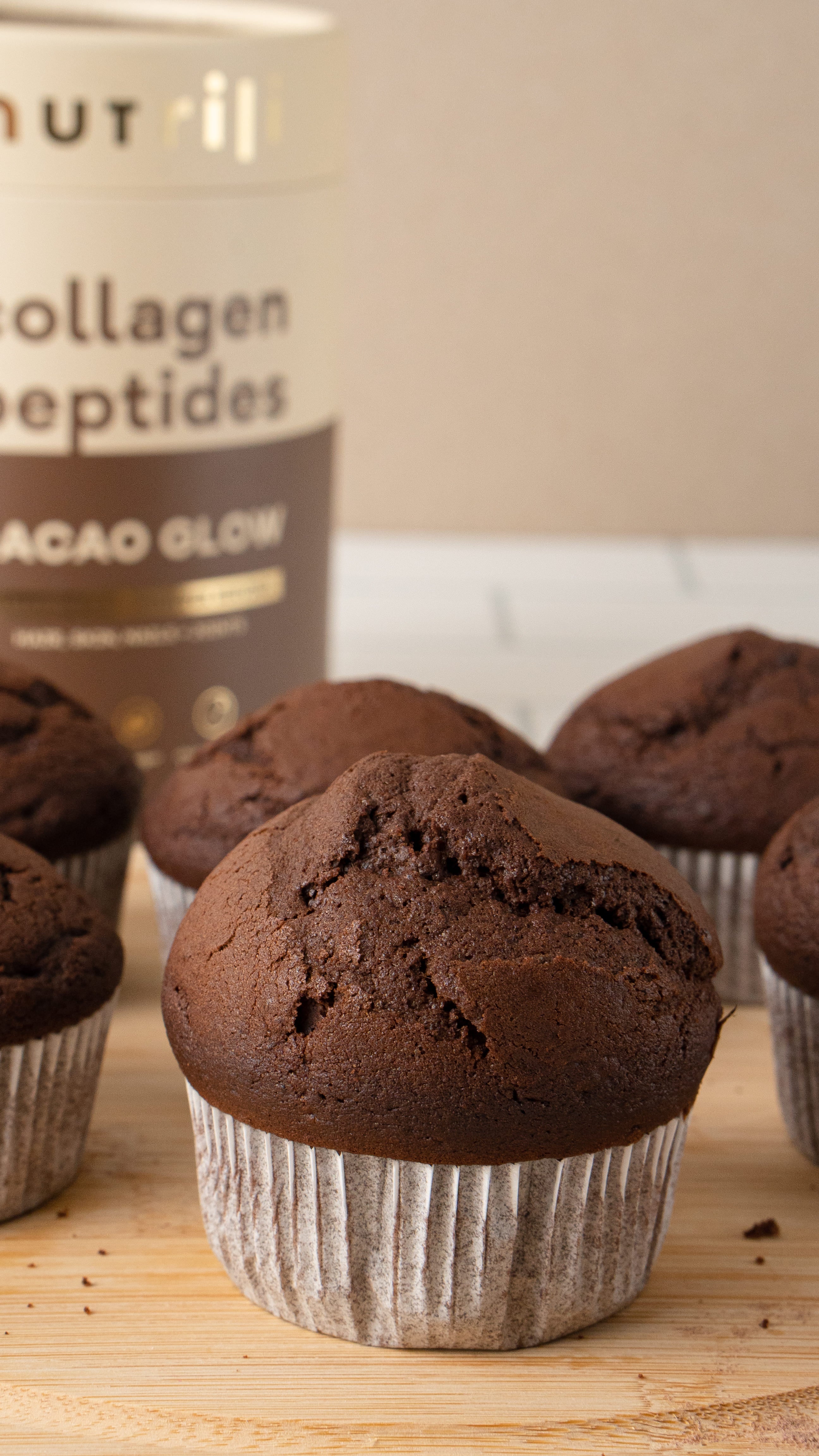 Cacao Collagen Cupcakes